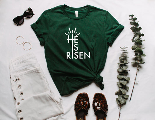 Christian Easter Shirts, family shirt,He is Risen Shirt, Christian Women Shirt, Christian men shirt ,Christian kids shirt, Bible Verse Shirt