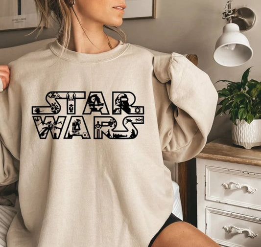 Star Wars Disneyland, Star War Sweatshirt, Baby Yoda Shirt, Darth Vader T Shirt, Matching Disney shirt, Galaxy Edge Shirts, disney