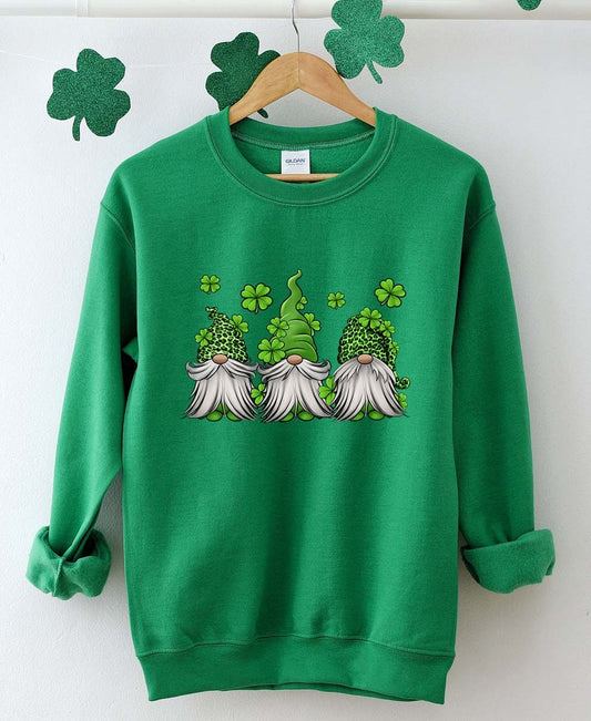 Lucky 3 Gnomes sweatshirt,St Patrick's Day,Funny St Patrick's Day Shirt,Shamrock Shirt,Gnome Gnomies,St. Patrick's Ganome Day Gift