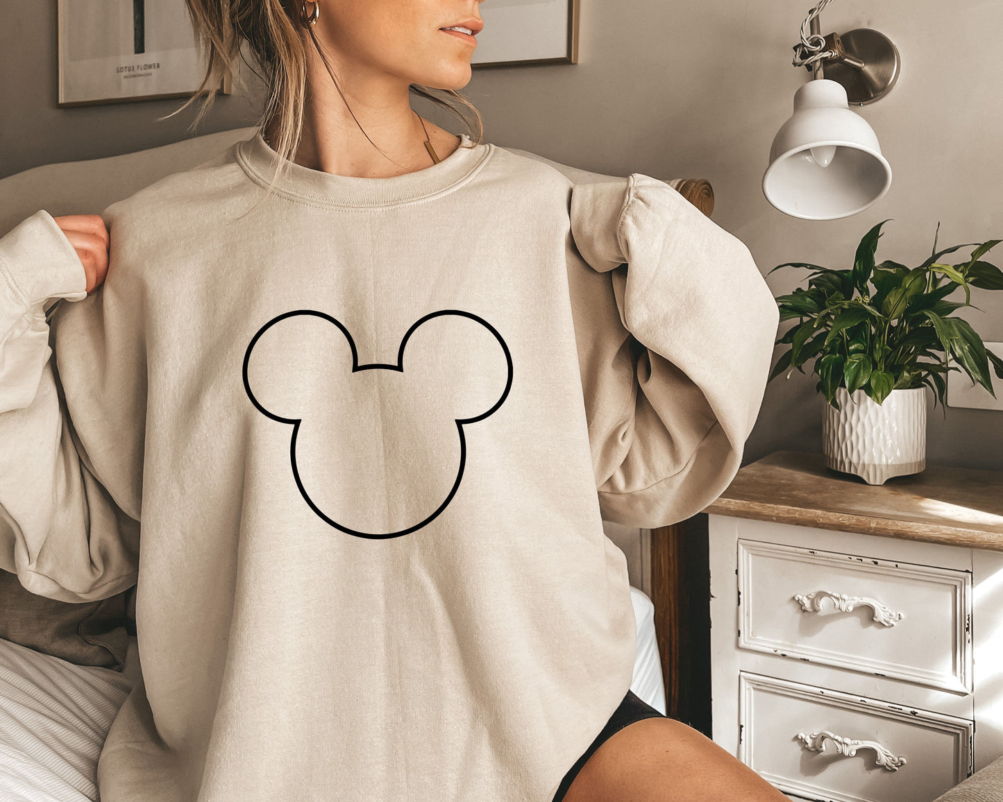 Mickey outline sweatshirt,Disney Sweatshirt,Mickey Mouse Tee,Vacation Sweat,Vacation Shirt,Mickey Monogram Shirt,Mickey Sweats