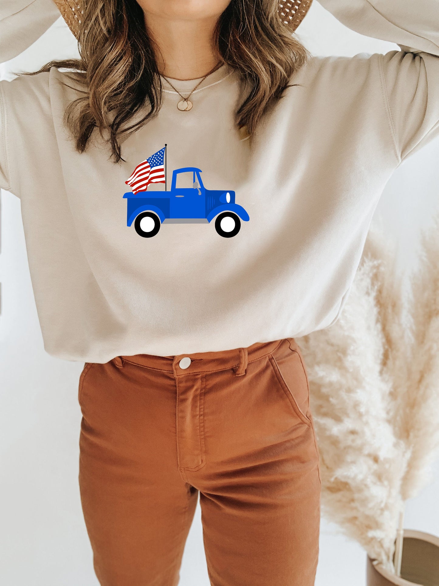 American Flag Truck Shirt, Funny 4th July Kids Shirt, Cute Patriotic Truck Toddler Shirt, Red White Blue Truck Boys Shirt,Memorial Day Shirt