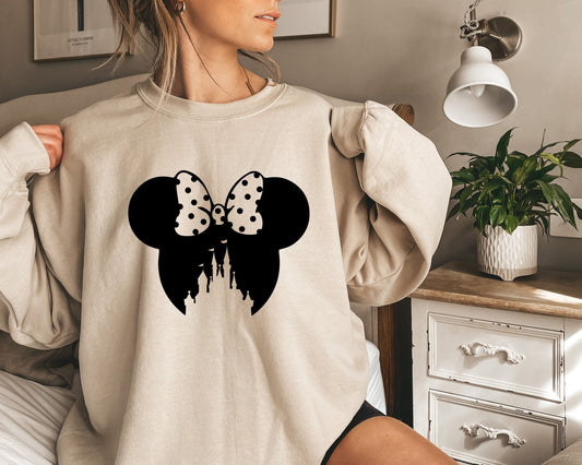 Minnie Castle sweatshirt,Disney Family Sweathirt,Disney Sweatshirt for Women,Disney Ear Sweatshirt,Disney Minnie,Minnie Castle Sweatshirt