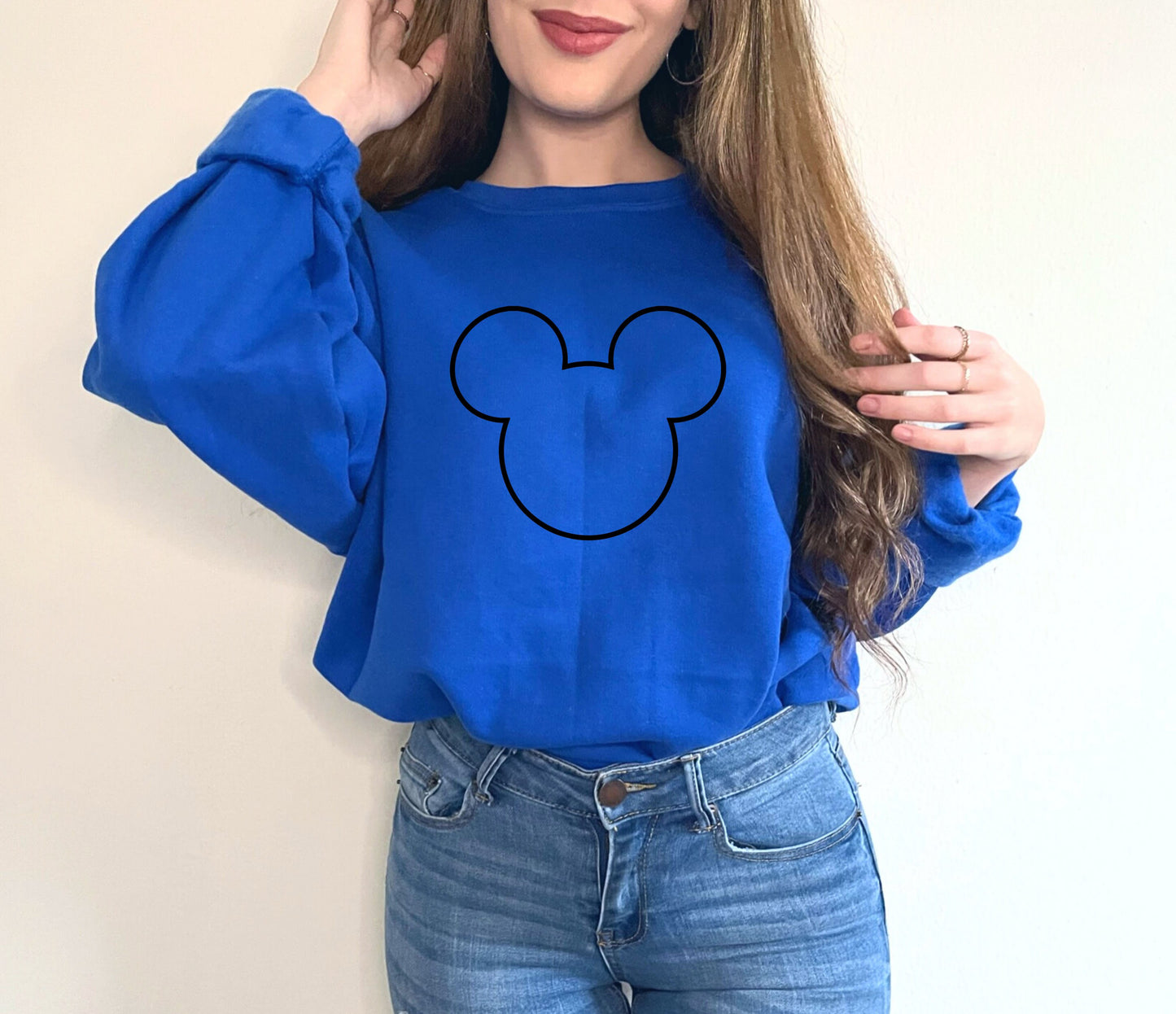 Mickey outline sweatshirt,Disney Sweatshirt,Mickey Mouse Tee,Vacation Sweat,Vacation Shirt,Mickey Monogram Shirt,Mickey Sweats