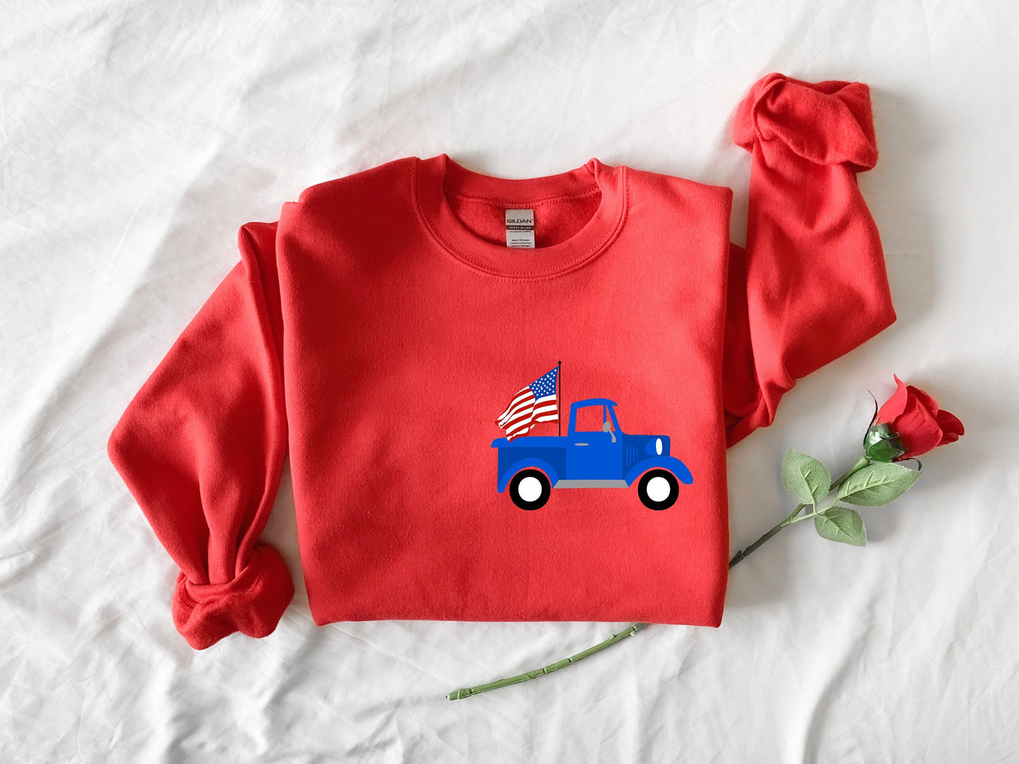 Pocket American Flag Truck Shirt,Funny 4th July Kids Shirt,Cute Patriotic Truck Toddler Shirt,Red White Blue Truck Boys Shirt,Memorial Day