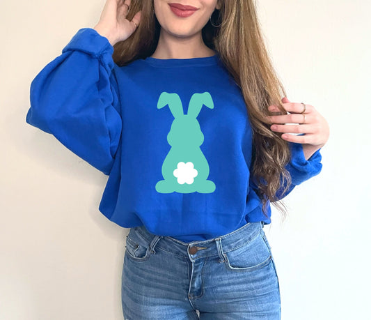 Bunny With Tail Sweatshirt,Easter Bunny Rabbit,Bunny Sweatshirt,Mini Rabbit Shirt,Graphic Tee,Bunny Lover Shirt,Animal Lover Gift,Animal Tee