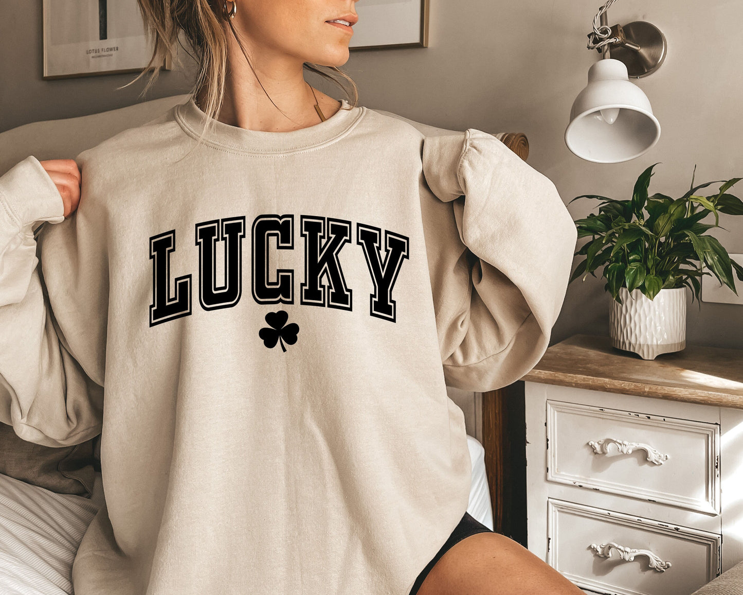 Lucky Sweatshirt Cute St. Patricks Day Sweatshirt for Women, St Patricks Sweater for women, Trendy St Patricks Day Crewneck,