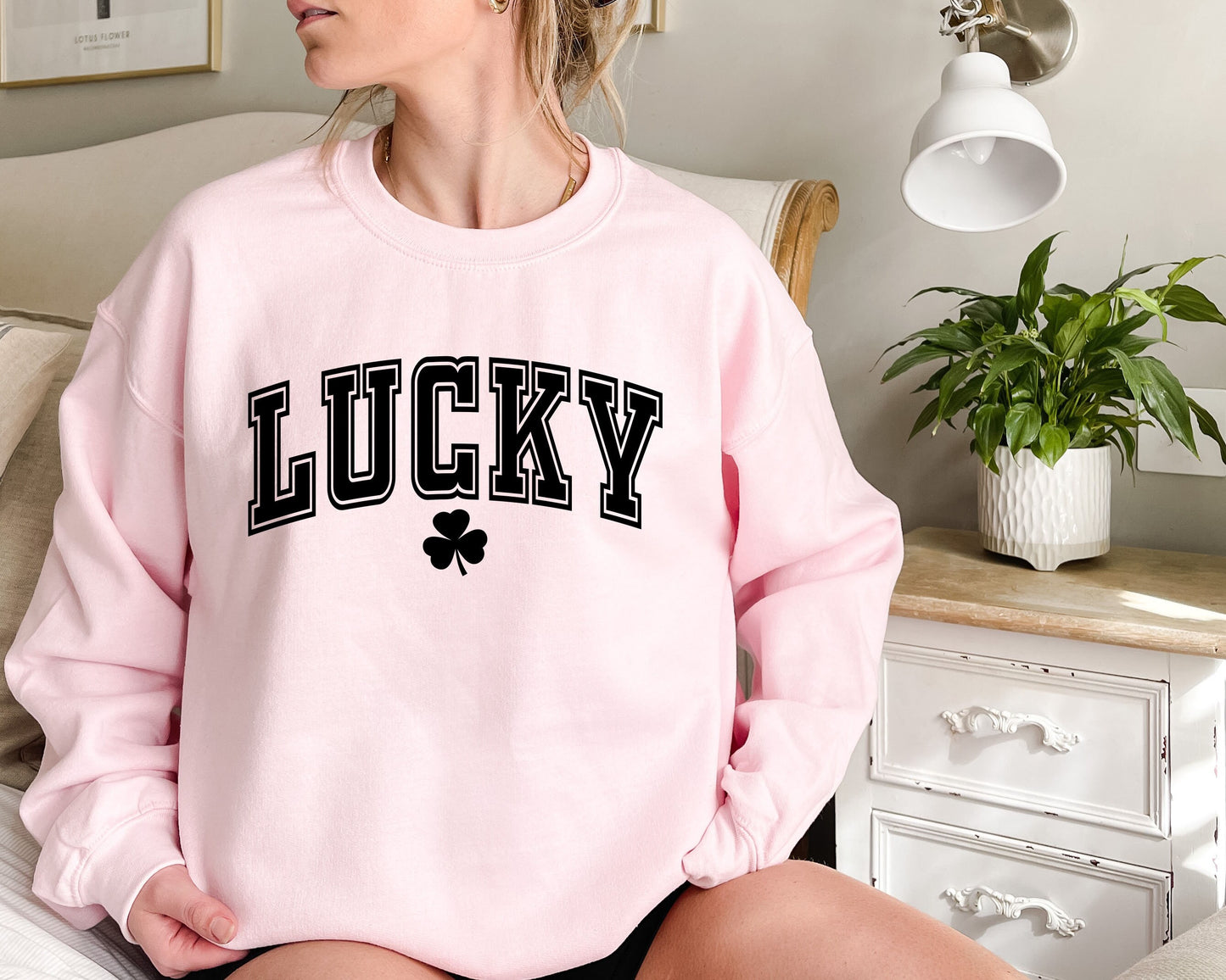 Lucky Sweatshirt Cute St. Patricks Day Sweatshirt for Women, St Patricks Sweater for women, Trendy St Patricks Day Crewneck,