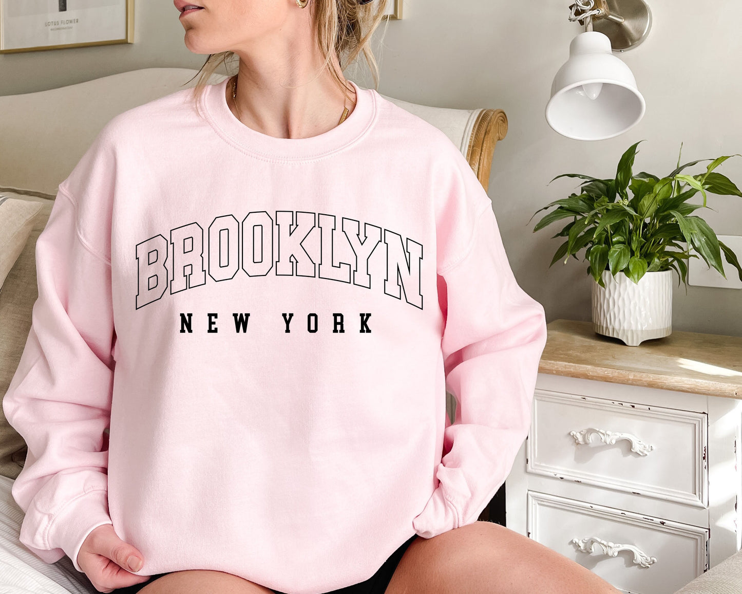 Brooklyn New York Sweatshirt, Trendy Preppy Sweatshirt, Aesthetic College Crewneck,Brooklyn NY Shirt,New York Sweatshirt ,  Brooklyn