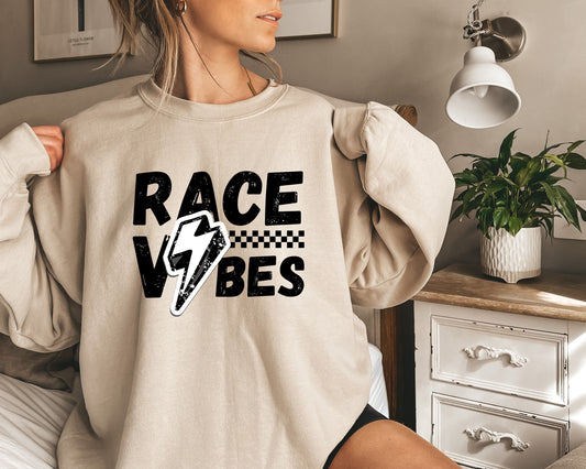 Race Vibes Sweatshirt,Race Day Tee, Race Day Vibes Shirt, Race Season, Racing Gifts for Her, Gifts for Mom