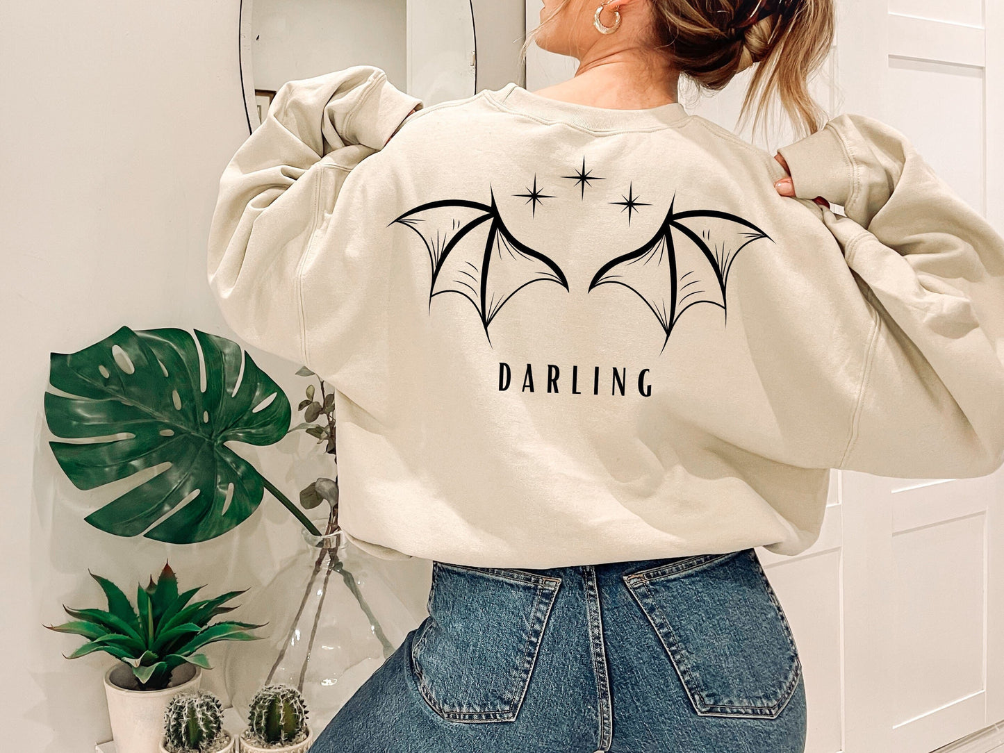 Darling Bat Boys Crewneck Sweatshirt,Back Design Sweatshirt,Velaris Sweatshirt, Bat Boys Wings ACOTAR,Gift Rhysand, Acotar bat boys