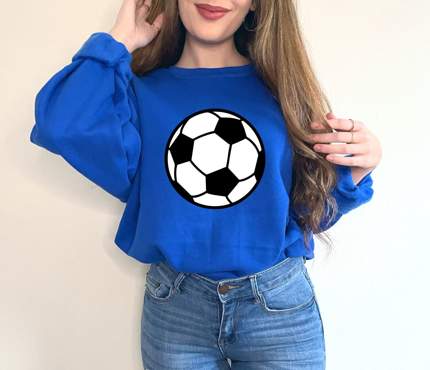 Soccer Ball Sweatshirt, Football Sweatshirt,Sports Shirt,Soccer Shirt,Soccer Crewneck, Soccer Mom Shirt, Soccer Mama Sweatshirt,Game Shirts,