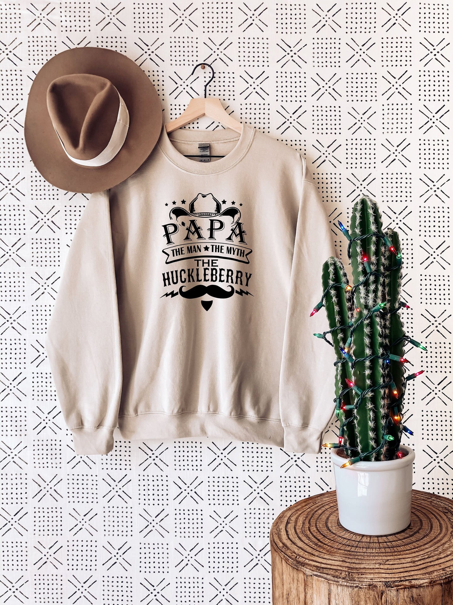 PAPA The Man The Myth The Huckleberry Sweatshirt,The Man The Myth Sweatshirt,Fathers Day Shirt, Dad Gift, Papa, Papa Gift