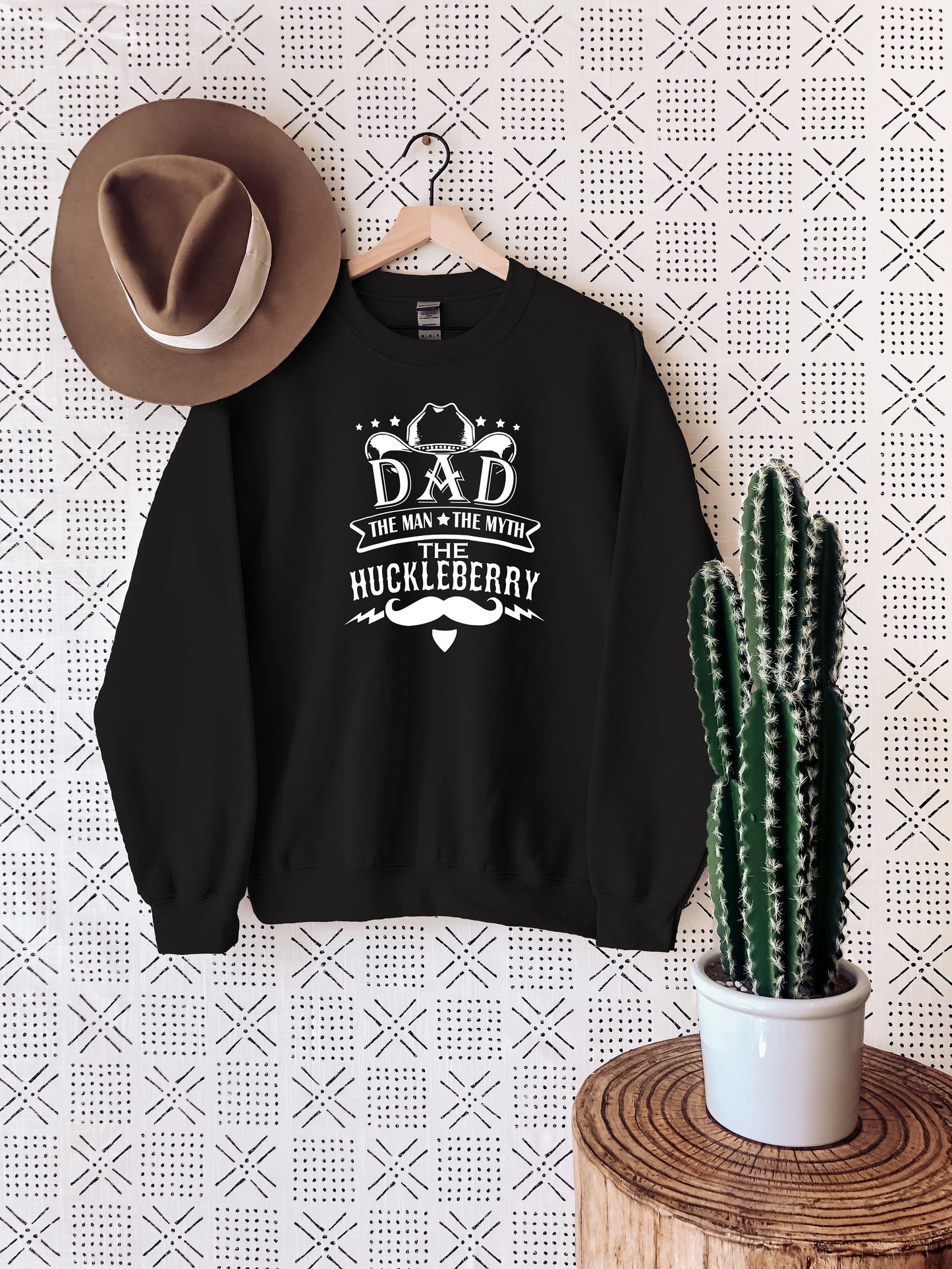 Dad The Man The Myth The Huckleberry Sweatshirt,Funny Dad Shirt,Fathers Day Gift Idea,Dad Tshirt,Father Sweatshirt,Best DAD