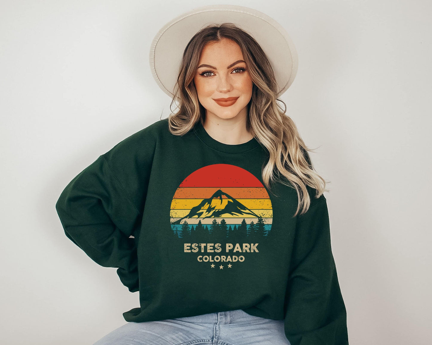 Estes Park Colorado Sweatshirt,Estes Park Lover Shirt,Colorado Outfit,Colorado Retro Shirt-Mountain Lover Clothes,Mountain Camper Apparel