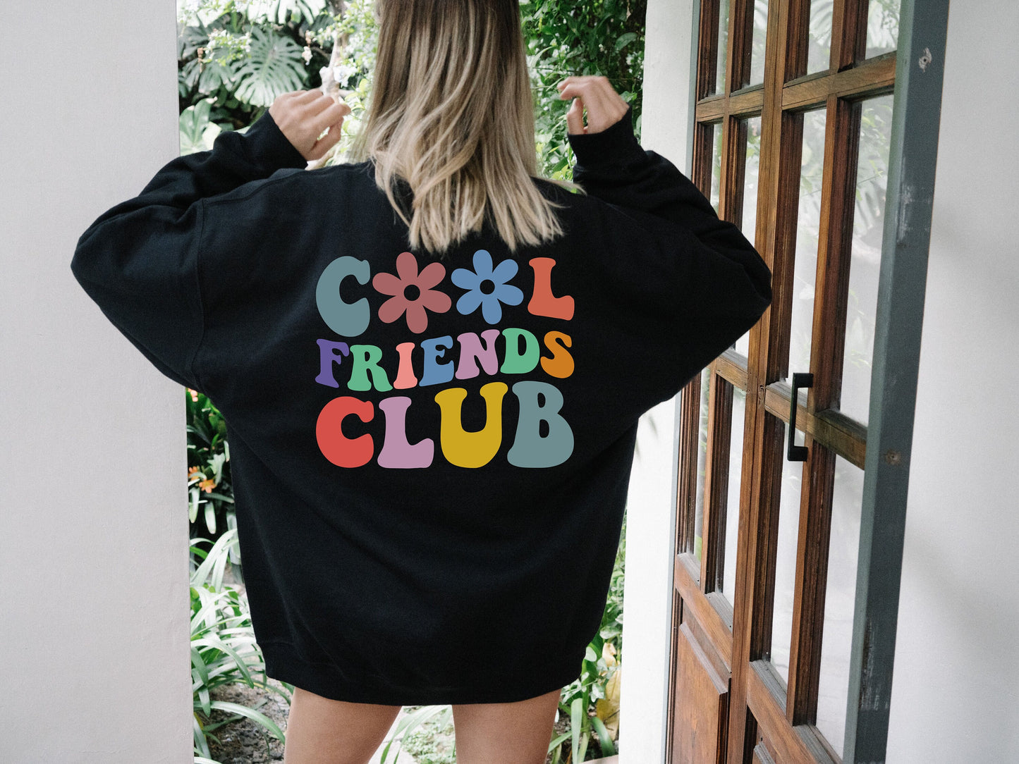 Cool Friends Club Sweatshirt,Back Design,Cool Friends Club Hoodie,Best Friends Gift,Best Friends Shirt,Gift For Best Friend,besties Sweats