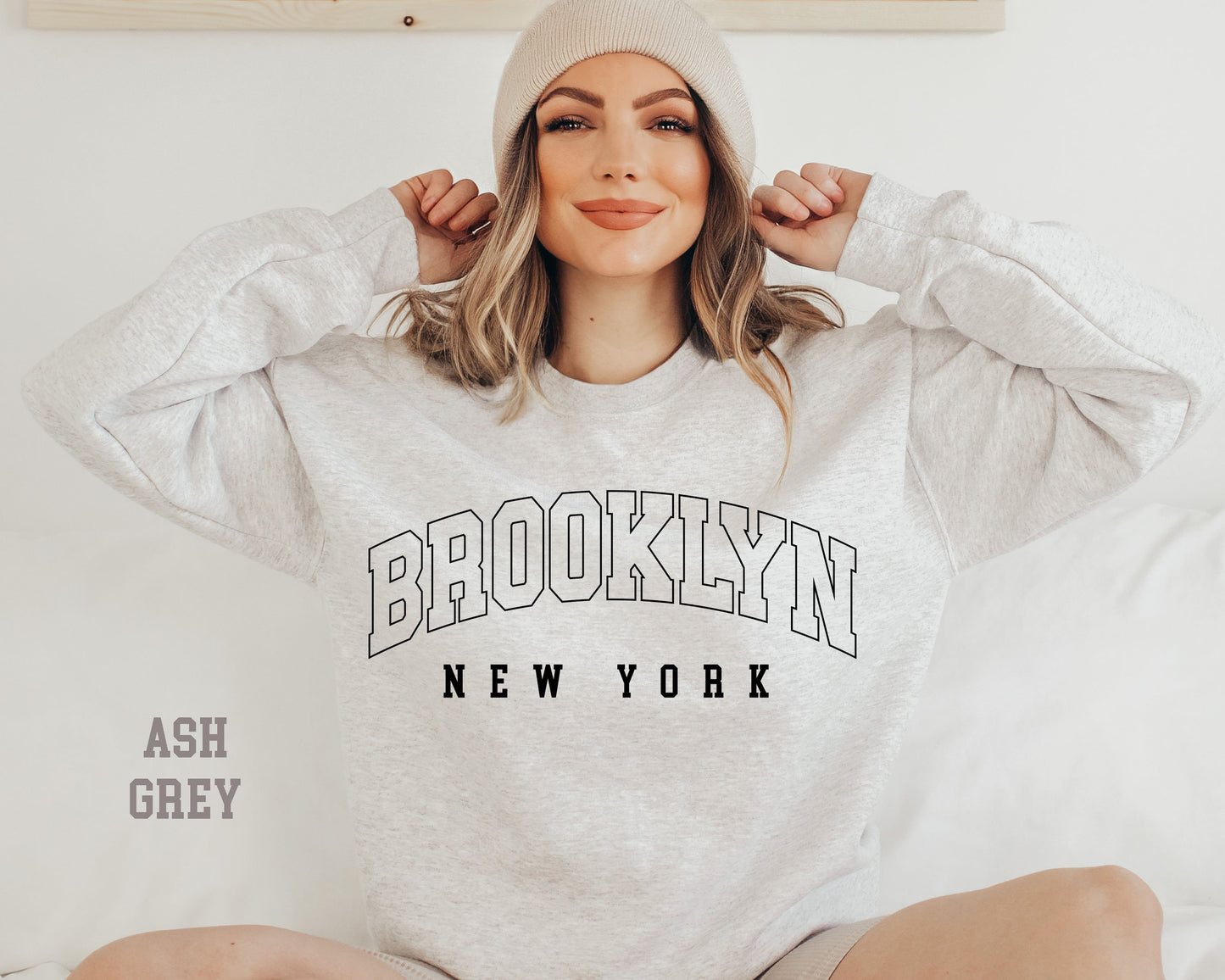 Brooklyn New York Sweatshirt, Trendy Preppy Sweatshirt, Aesthetic College Crewneck,Brooklyn NY Shirt,New York Sweatshirt ,  Brooklyn