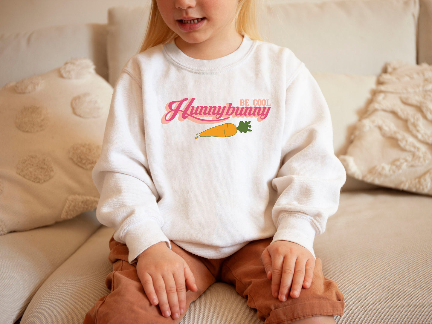 Be Cool Hunny Bunny Sweatshirt,Toddler Sweatshirt Easter Gift for Kids• Hunny Bunny Easter Sweatshirt Gift for Baby Easter Toddler T-shirt