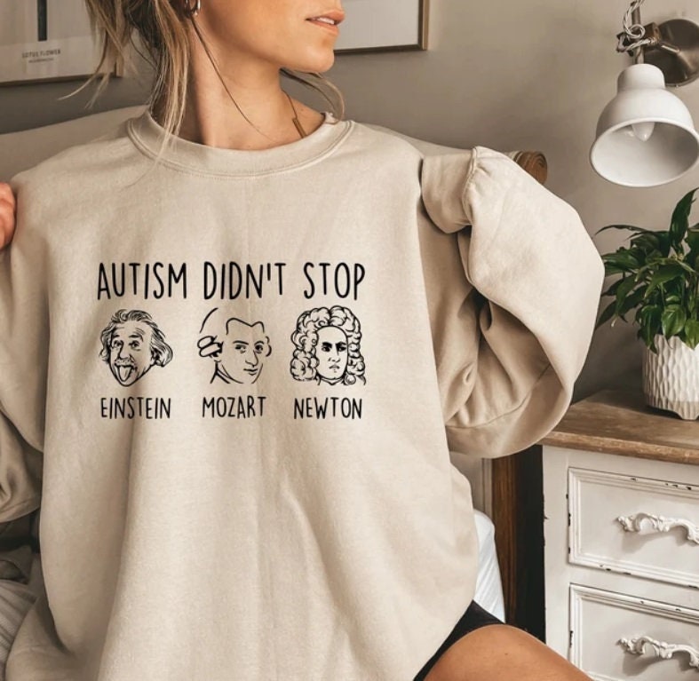 Autism Sweatshirt, Autism Awareness Shirt for UNISEX, Autism Didn't Stop Shirt, Autism Quote Shirt, Kids Funny Autism Shirt, Autistic gift