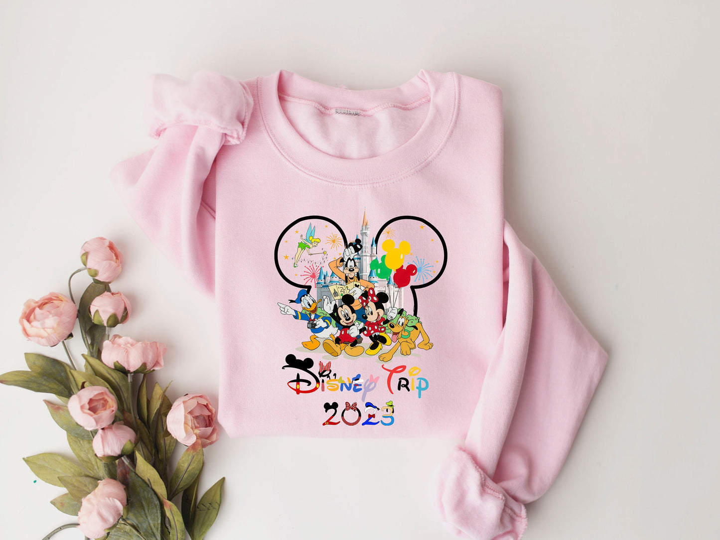 Disney Trip 2023 Sweatshirt, Disney Mickey Minnie Shirt, Disneyworld Shirt 2023, Vintage Disneyland Shirt, Disney Vacation Tee