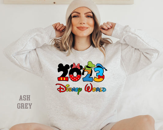 2023 Disney World Sweatshirt, Disney World 2023 Family Vacation Shirt Hoodie Sweatshirt, Disney 2023 Group Shirt