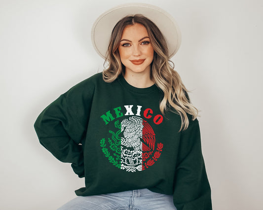 Mexico Sweatshirt, Mexico Coat of Arms Sweatshirt,Mexican Pride Nationality, Eagle sweat, Mexico Flag Sweatshirt, Mexican Seal, Mexico Flag