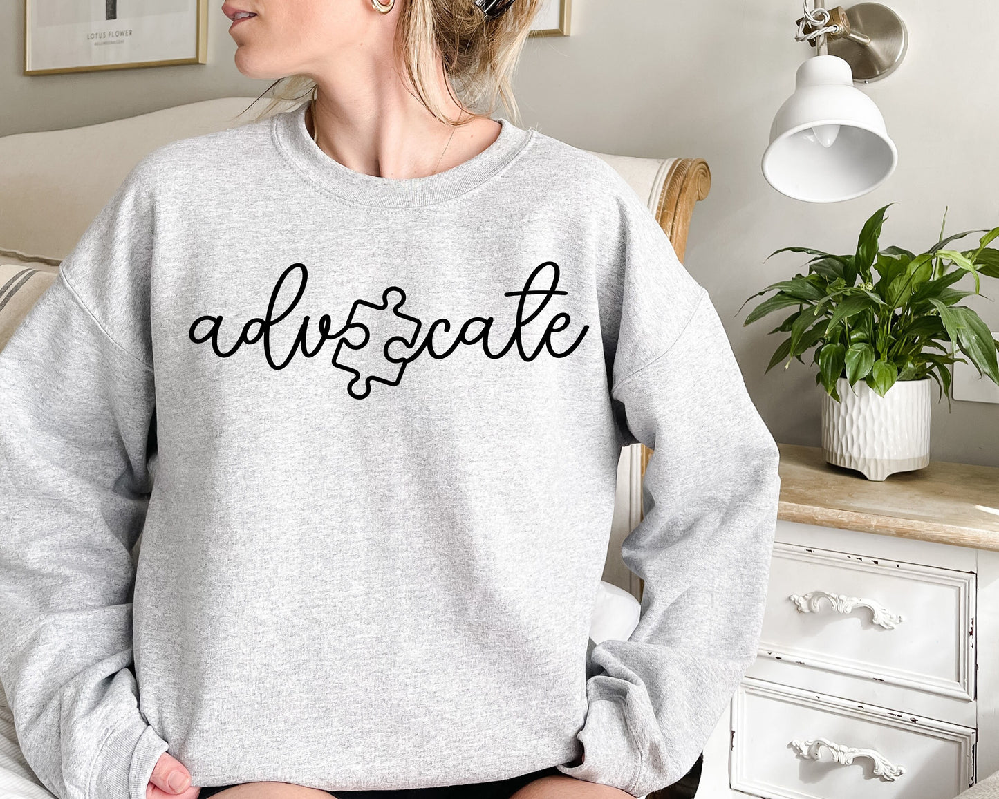 Advocate Sweatshirt,Autism Awareness Sweatshirt,Advocate Shirt,Autism Shirt,Autism Support Shirt, Accept Adapt Advocate, puzzle shirt tee