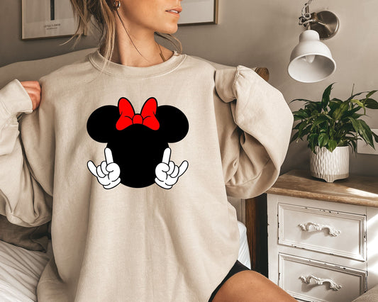 Disney Minnie Mouse Classic sweatshirt, Disney matching couples sweatshirt,Disney Family Sweats,Matching Family Sweat