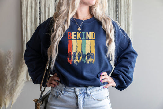 Retro Be Kind Sweatshirt,Be Cool Be Kind Retro Rainbow Hoodie,Be Cool Shirt,Cool Shirt,Inspiration Shirt Be Kind Shirt,Kindness Shirt