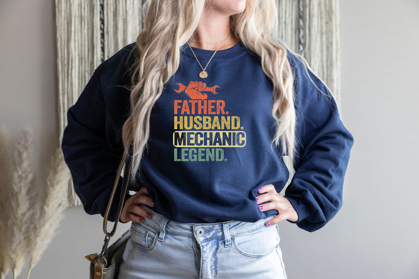 Father Husband Mechanic Legend Sweatshirt,Fathers Day Mechanic Gift,Mechanic Dad Husband Shirt,Mechanic Gift for Men,Mechanic Mens Tee