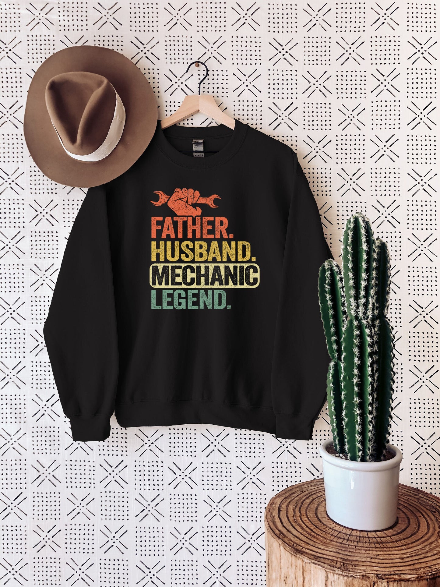 Father Husband Mechanic Legend Sweatshirt,Fathers Day Mechanic Gift,Mechanic Dad Husband Shirt,Mechanic Gift for Men,Mechanic Mens Tee