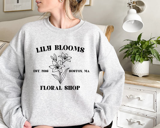 Lily Bloom's Floral Shop Sweatshirt, It Ends With Us Sweatshirt, Colleen Hoover Sweatshirt, Lily Bloom, Booktok, It Starts With Us, Bookish