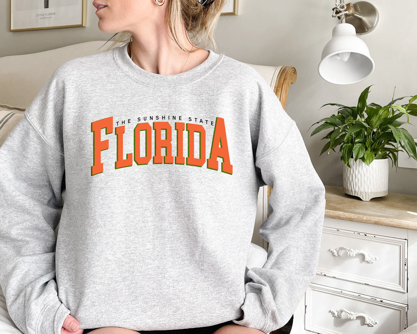 Florida Sweatshirt,The Sunshine State Florida,Florida Gifts,Home State Tee,Florida Travel Shirt,Florida Vacation Gift,Summer Tee,Summer Tee