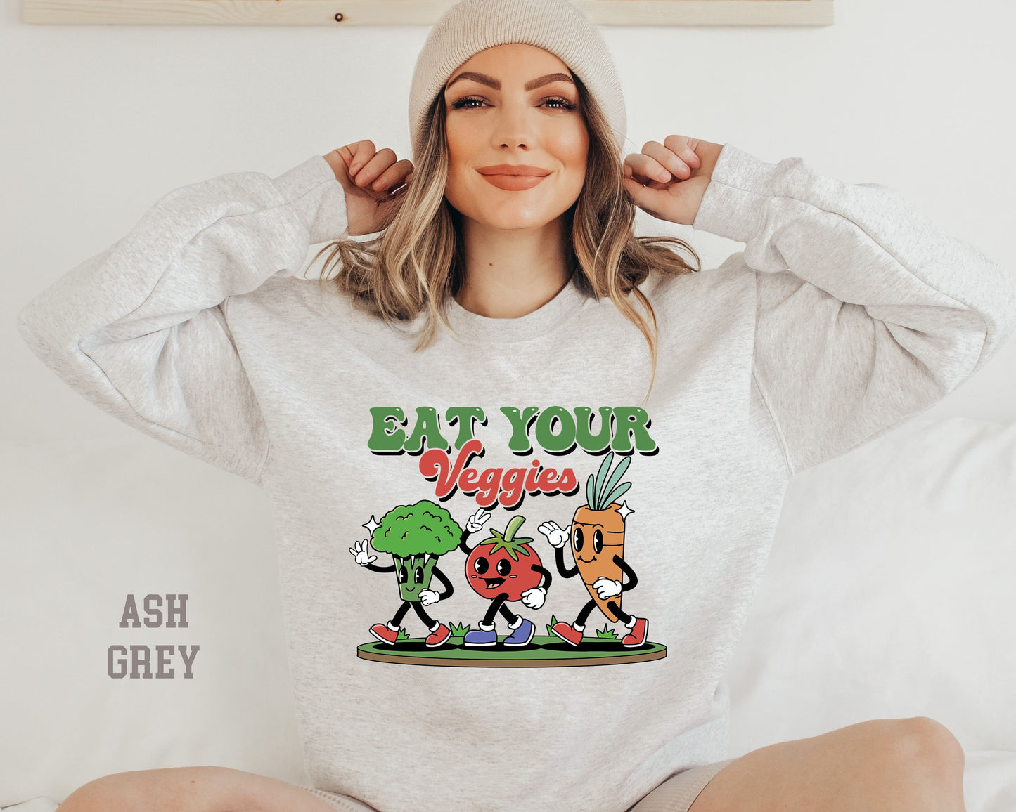 Eat Your Veggies Sweatshirt,Vegan Shirt,Vegetarian Shirt,Herbivore Shirt,Vegan Gift For Women,Eat Your Veggies Shirt,Cute Vegan Clothing