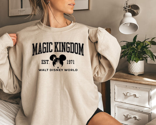 Disney Magic Kingdom Sweatshirt,Disneyworld Est 1971 sweatshirt,Walt Disney World Magic Kingdom 1971 Shirt,Disney Vacation Shirt,DisneyWorld