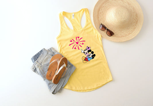 Mickey and Minnie In Love Tank Top,Disney Tank,LOVE Disney matching couples Tank,Disney Family, Disney Tshirt