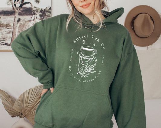 Suriel Tea Co Hoodie,Acotar Hoodie,Bookish Hoodie,Sarah J Maas Hoodie,A Court Of Thorns And Roses Hoodie,Suriel Tea Sweatshirt,Acotar Shirt