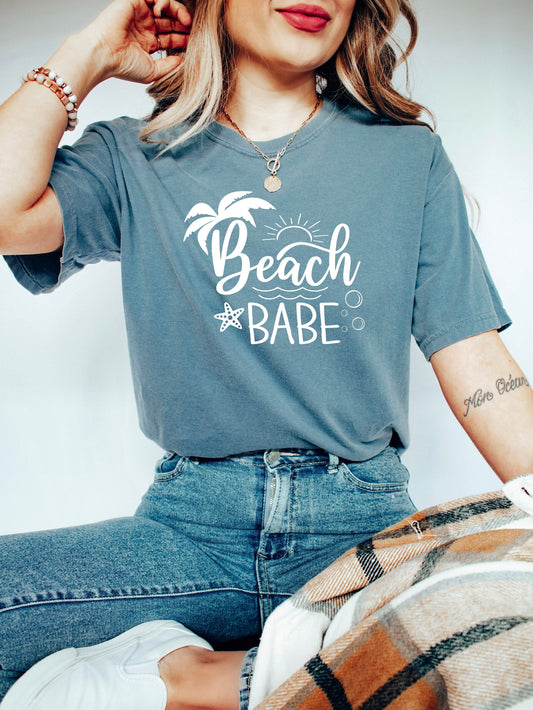 Comfort Colors Beach Babe T-Shirt, Beach Shirt, Summer Shirt, Vacation Shirt, Beach Babe Tee,Hawaii shirt