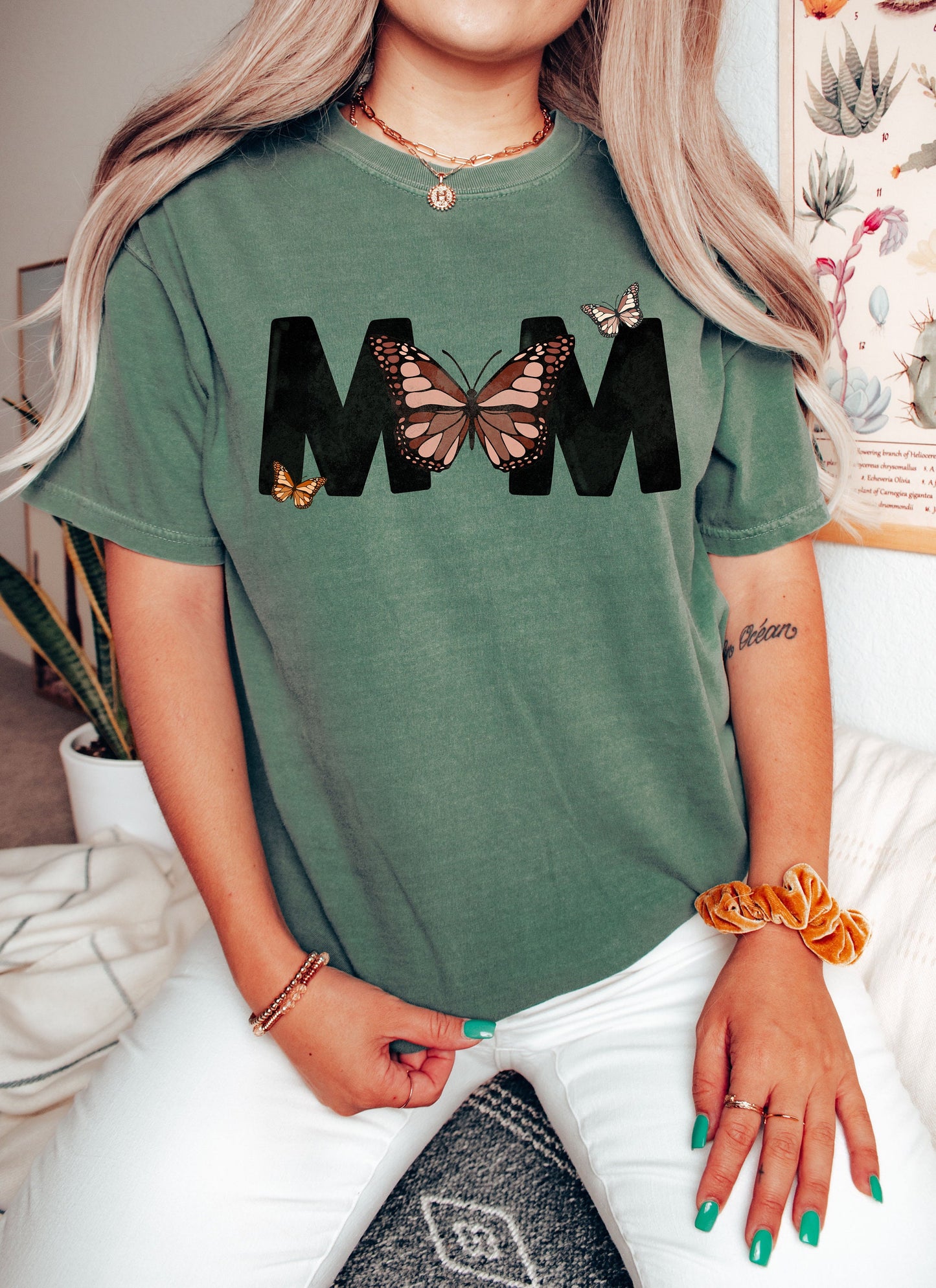 Comfort Colors Mom Butterfly Tshirt,Happy Mother’s Day,Mom Shirt,Mom Life Tshirt , Mother’s Day Shirt,Mom Butterfly Shirt