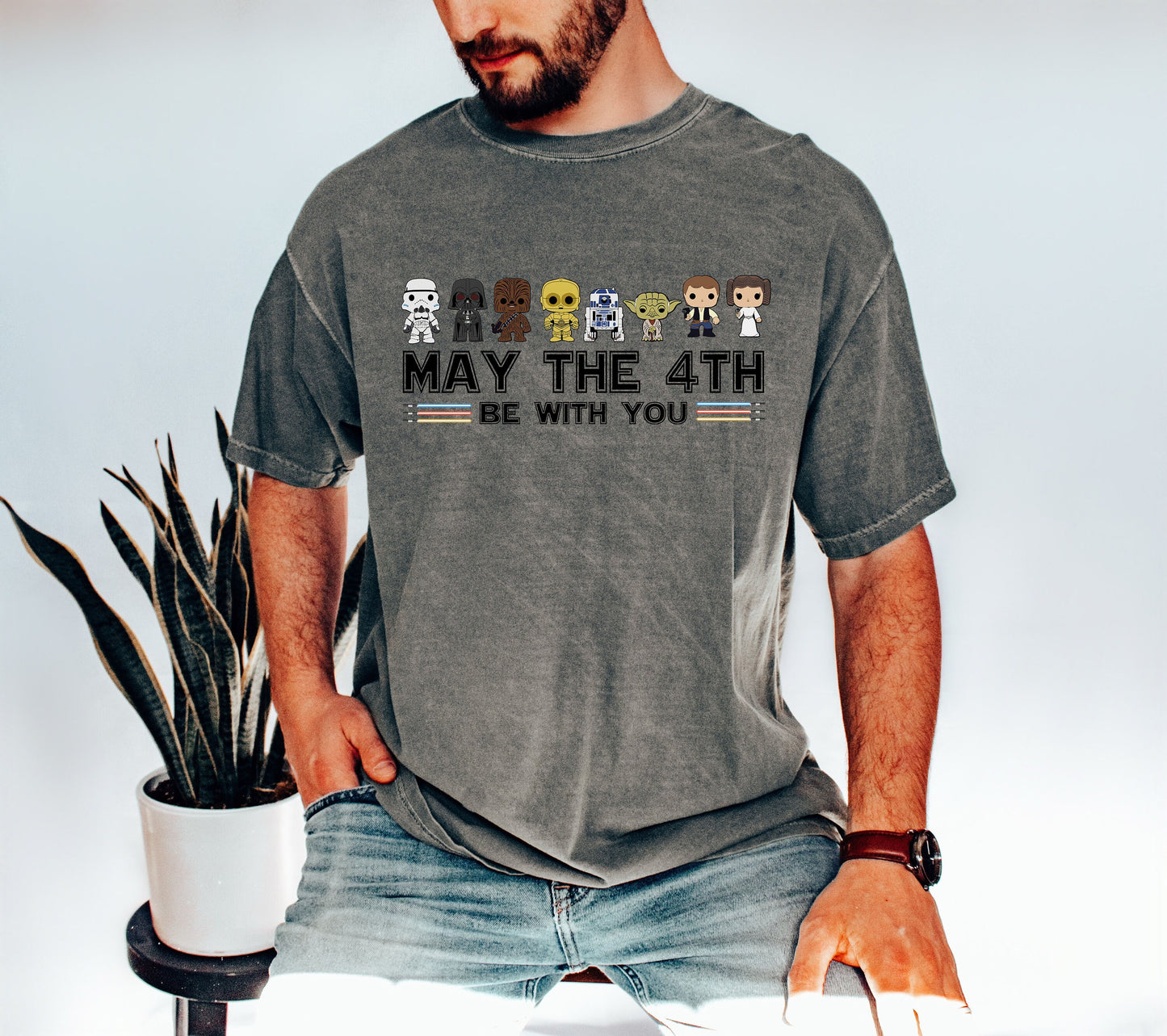 Comfort Colors May The 4th Be With You Shirt,Star Wars Shirt,Family Vacation Shirt Disneyworld Shirt May The Be With You Magic Shirt