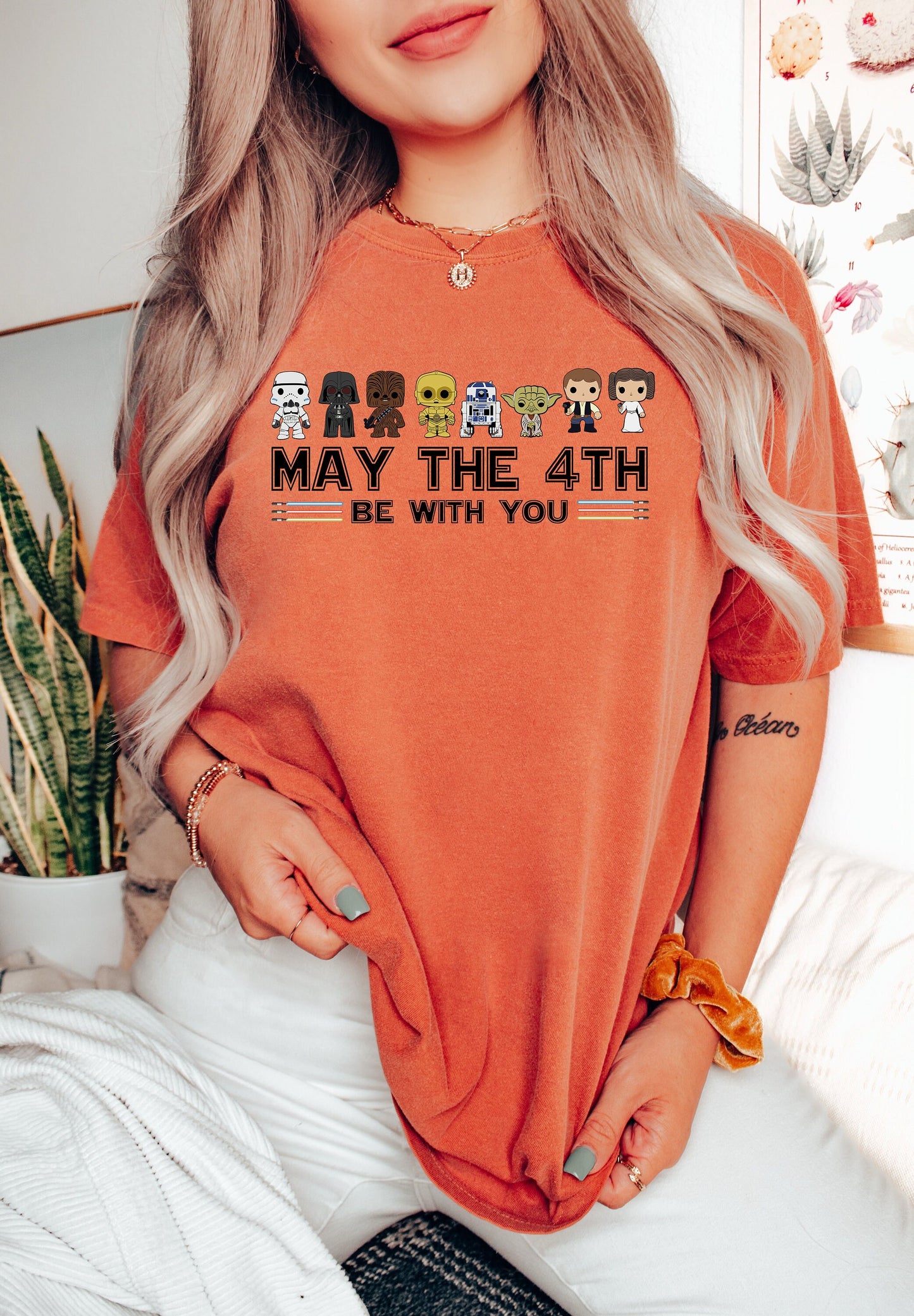 Comfort Colors May The 4th Be With You Shirt,Star Wars Shirt,Family Vacation Shirt Disneyworld Shirt May The Be With You Magic Shirt