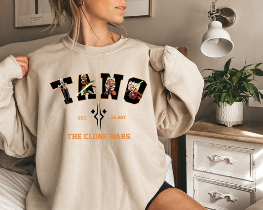 Tano Sweatshirt, Jedi Sweatshirt, Star Wars Shirt, Ahsoka Tano Shirt,Star Wars Characters Shirts, Star Wars Shirts, Mandalorian Shirt