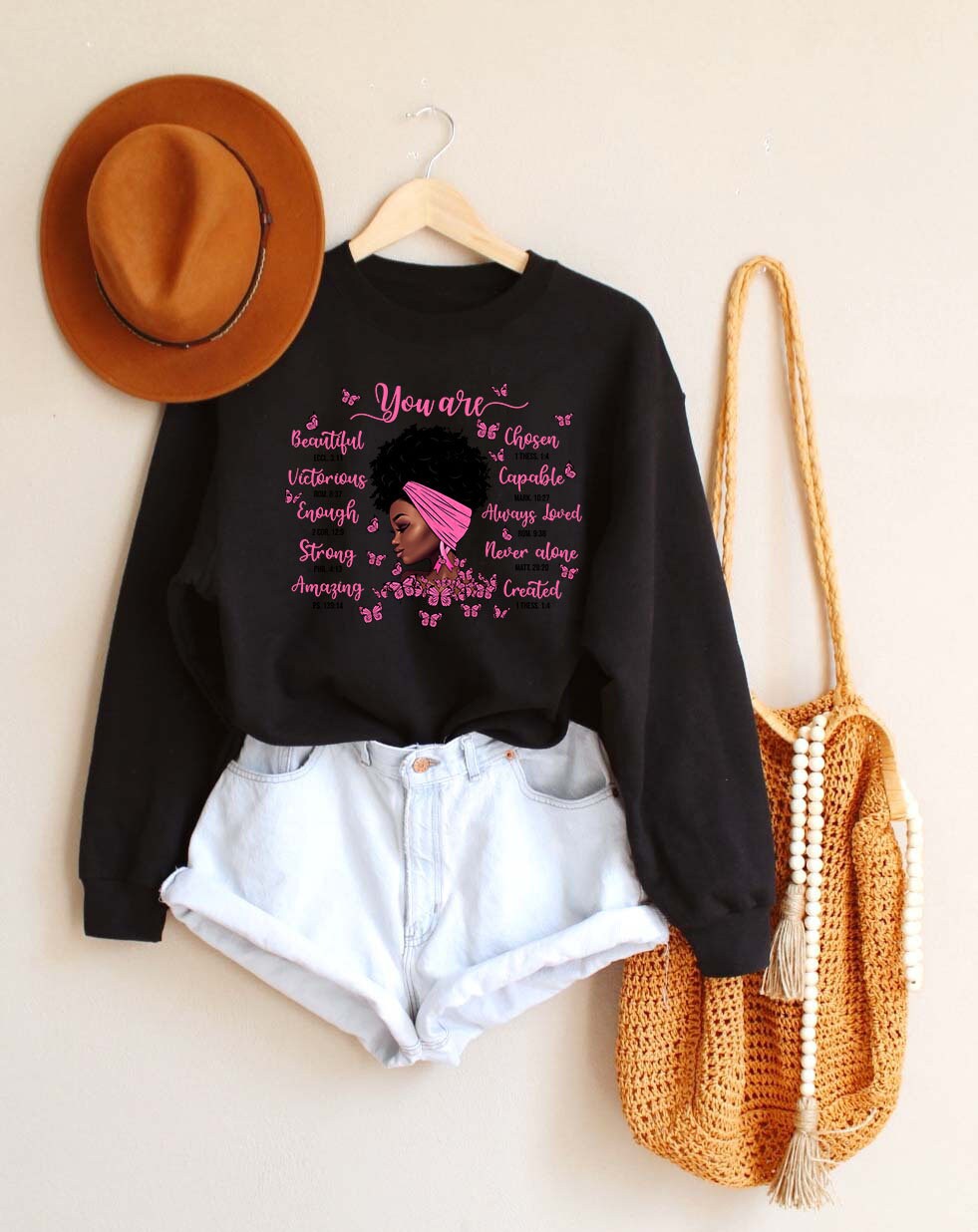 Black Women Sweatshirt, Black History Month Sweatshirt,Melanin Girl,Black Queen,Afro American Girl,You Are Beautiful,Juneteenth Gift,