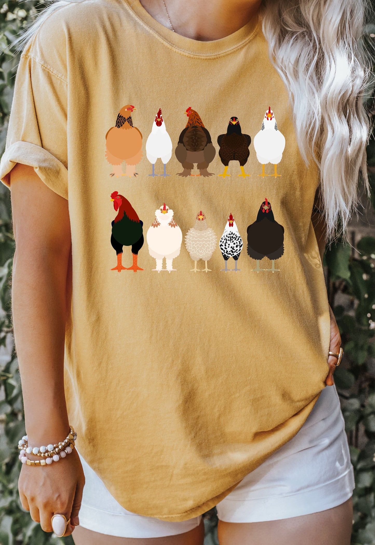 Comfort Colors Chicken and rooster Tshirt Gift For Chicken, Farm Life Shirt,Farm Animal Tee,Chicken Lady Shirt,Funny Chicken Shirt,Chickens