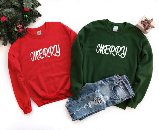 Merry Christmas Sweatshirt, Retro Christmas Sweat, Soft Women Christmas Sweat, Christmas Party Sweat, Merry Christmas Sweatshirt