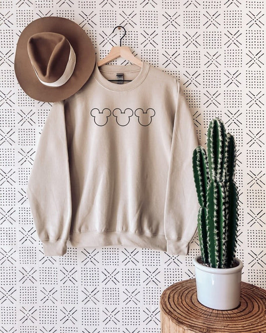 Disney Ears Sweatshirt, Mickey Sweatshirt, Disney Sweatshirt, Unisex Sweatshirt, Disney Mickey Sweatshirt,Vacation Sweat, Vacation Shirt