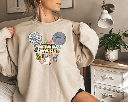 Star Wars Mickey Mouse Sweatshirt,Mickey Disney Shirt,Star Wars Mickey,Disney Trooper Galaxy Tee Mickey Mouse Shirt, Star Wars Mickey Tshirt