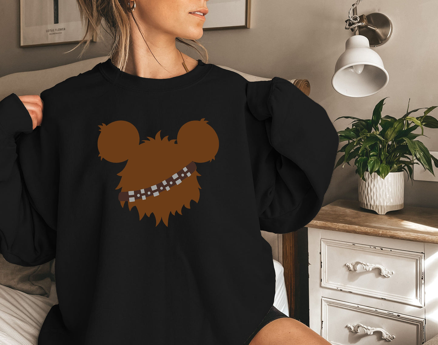 Star Wars Chewbacca Sweatshirt,Star Wars Character Sweatshirt,Star Wars Fan Gift,Disney Star Wars Shirt, Disneyland Family Vacation Gift Tee