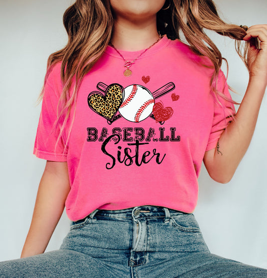 Comfort Colors Baseball Sister Shirt, Baseball Sis Shirt, Game Day Shirt,Baseball Season sweatshirt,Baseball Shirt,Gift for Her