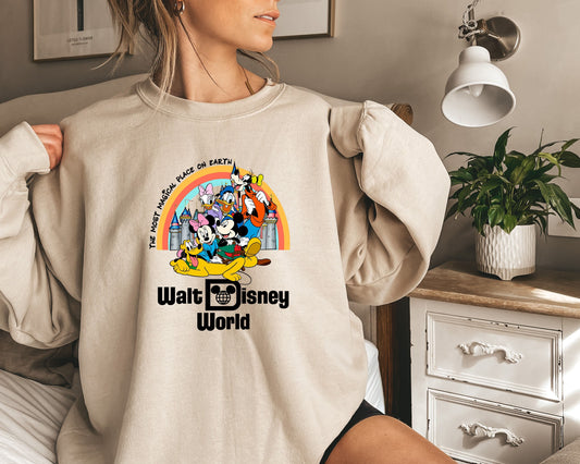 Disney Retro Sweatshirt, Walt Disney World, Mickey Shirt, Disney Shirt, Disney Shirt, Disney Vacation Custom Shirt, Disney Trip, Vintage tee