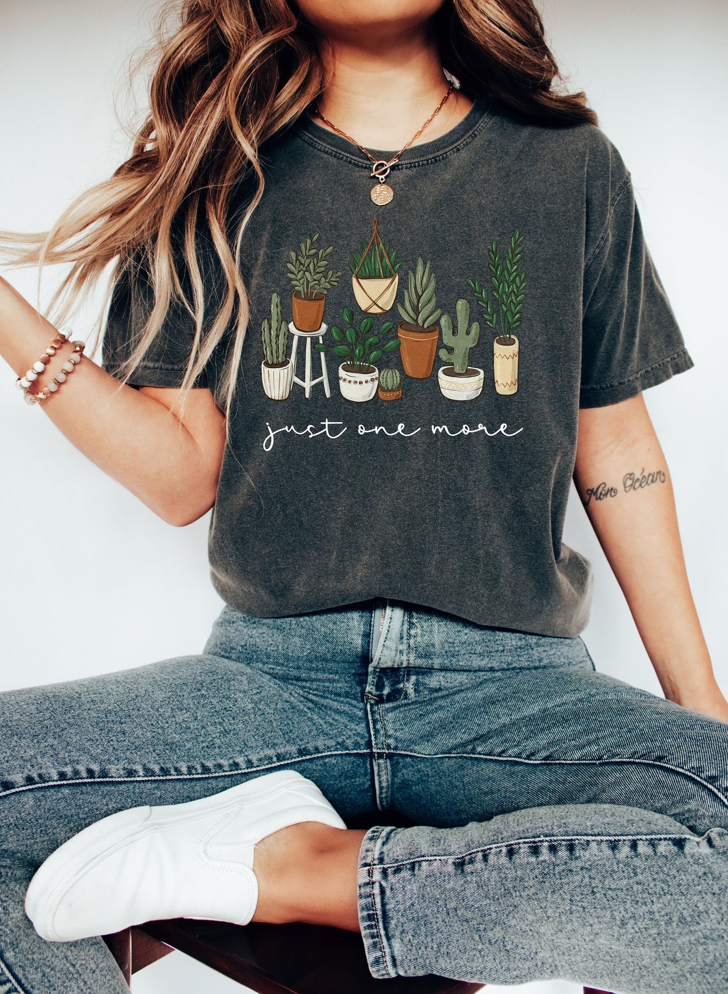 Comfort Colors Just One More Plant Shirt,Cactus Shirt,Cactus Sweatshirt,Succulent Sweatshirt,Cactus Lover Shirt,Gardener Shirt,Garden Lover,